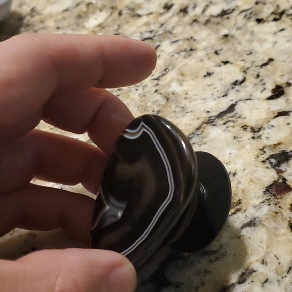 Set of two Socket Onyx/aqua stone for cell phone - Picture 2 of 6